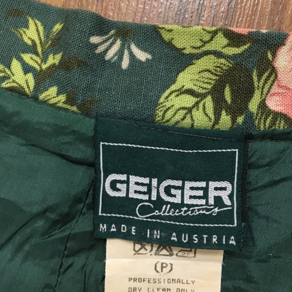 Geiger Vintage Floral Pleated Skirt - Picture 6 of 8
